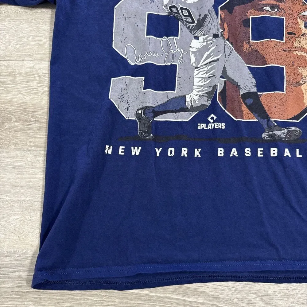 Aaron Judge Shirt New York Yankees MLB 99 Players Blue Tee Men's XL